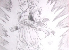 Fonds d'cran Art - Crayon Gotenks Super Sayen