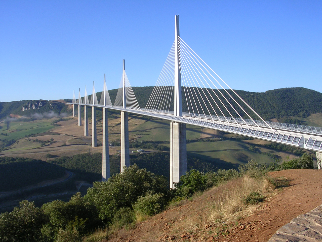 Wallpapers Constructions and architecture Bridges - Aqueduct Viaduc de Millau