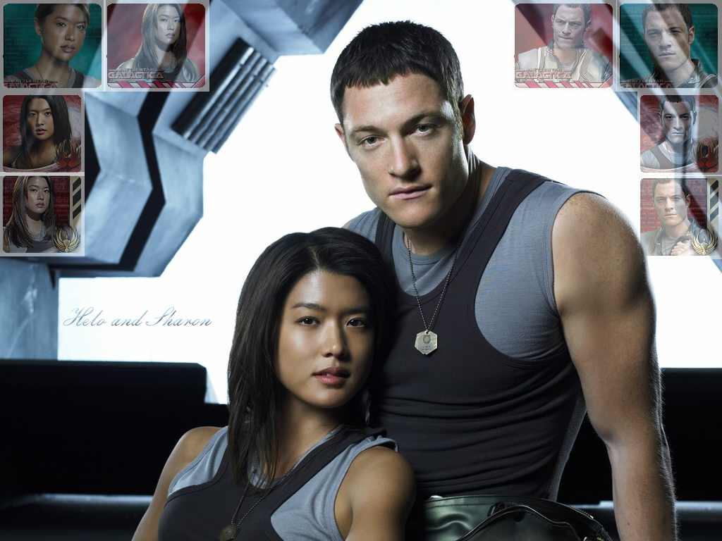 Wallpapers TV Soaps Battlestar Galactica BSG : Helo & Sharon