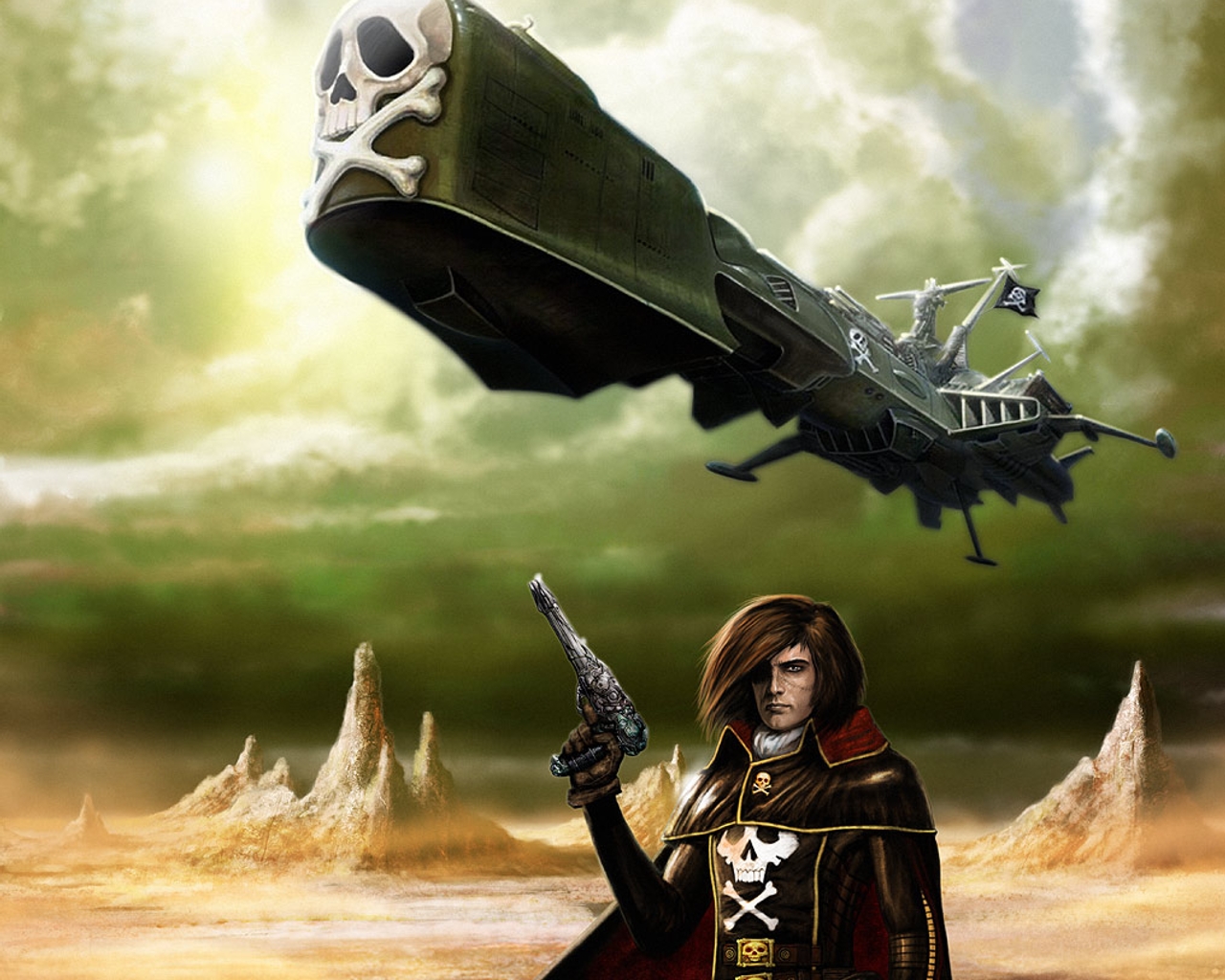 Wallpapers Manga Albator Captain Harlock