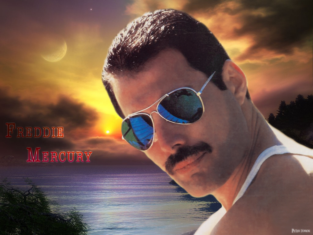 Fonds d'cran Musique Freddie Mercury Freddie at Beach