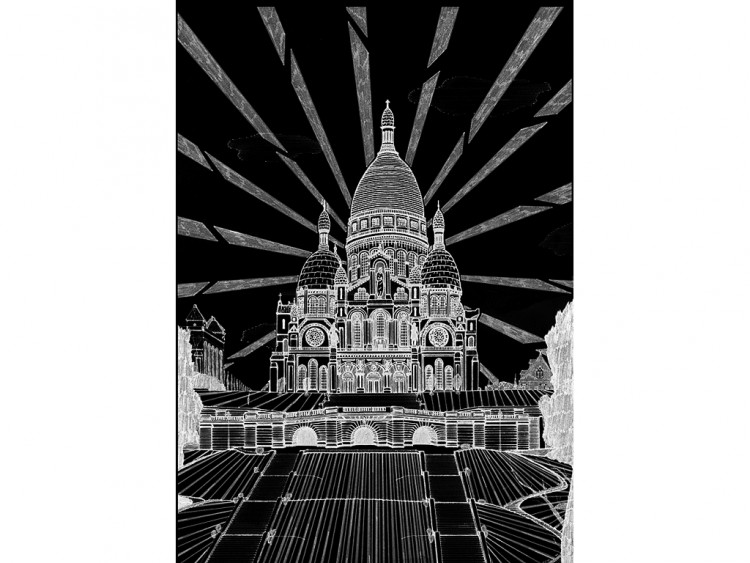 Wallpapers Art - Pencil Architecture - Urbanism - Monument SACRE COEUR