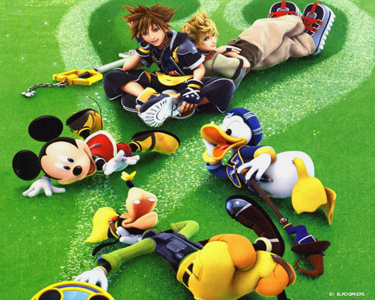 Wallpapers Video Games Kingdom Hearts II Sora et Co.