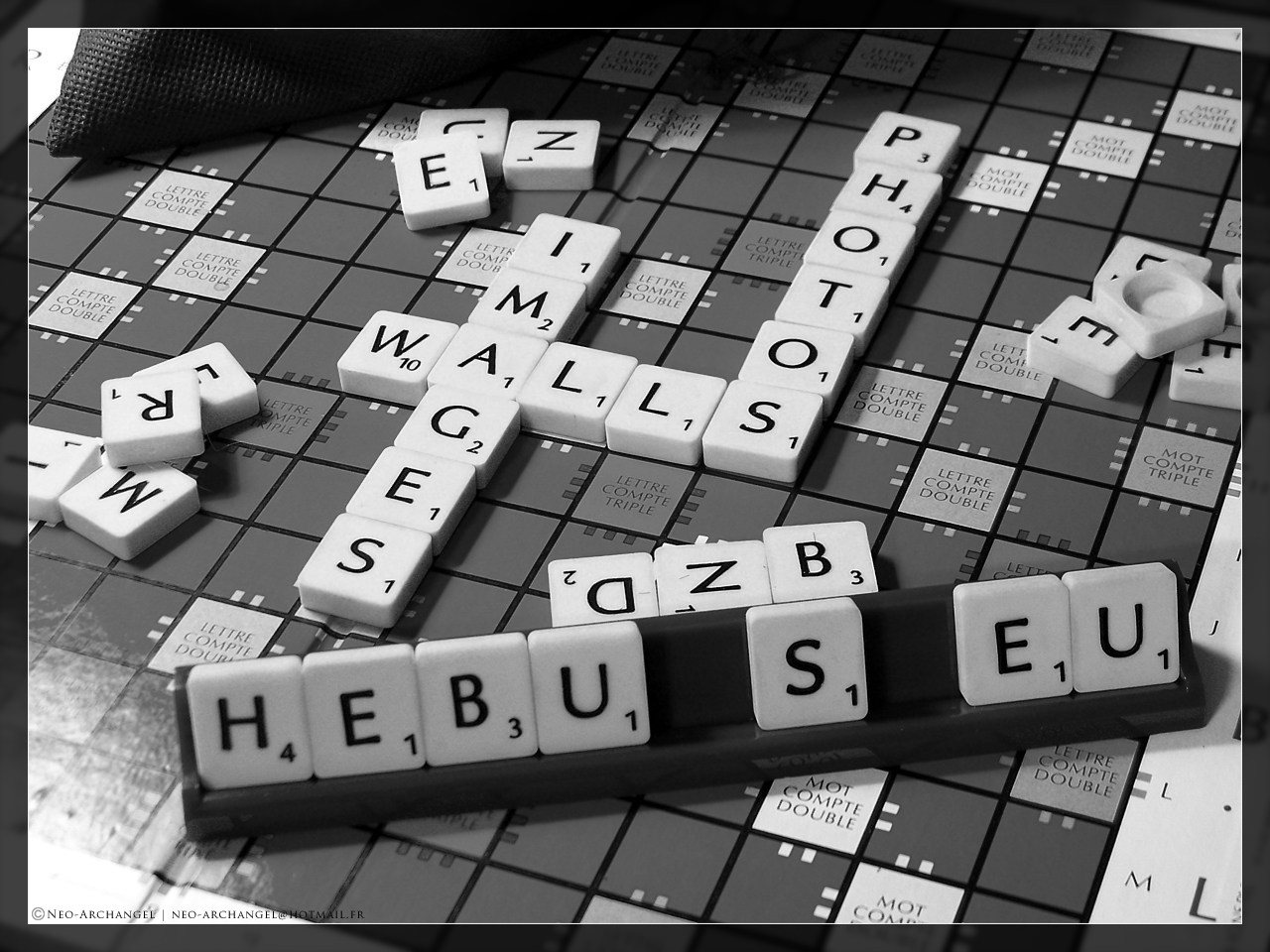 Wallpapers Objects Entertainment - Games Une partie de Scrabble