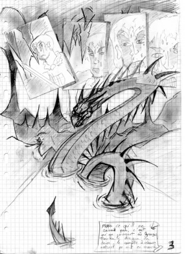 Fonds d'cran Art - Crayon Fantasy - Dragons le dernier dragon