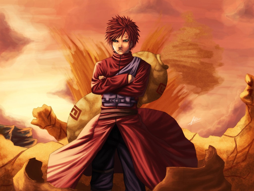 Fonds d'cran Manga Naruto Gaara du Dsert