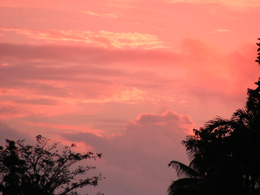 Fonds d'cran Nature Couchers et levers de Soleil Ciel de Guyane