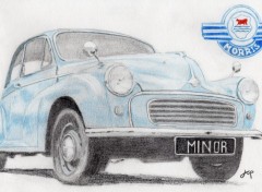 Wallpapers Art - Pencil MORRIS MINOR