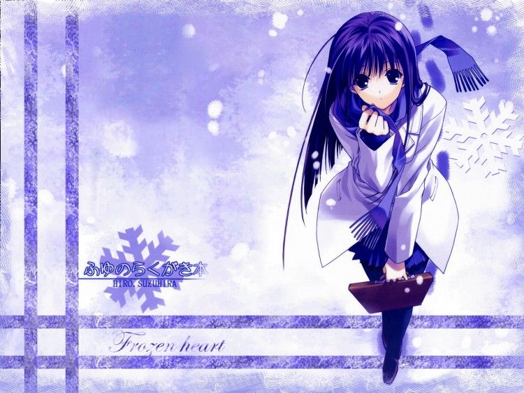 Wallpapers Manga Girl frozen heart