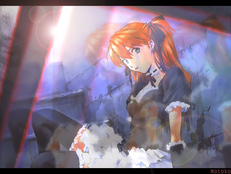 Fonds d'cran Dessins Anims Evangelion Asuka