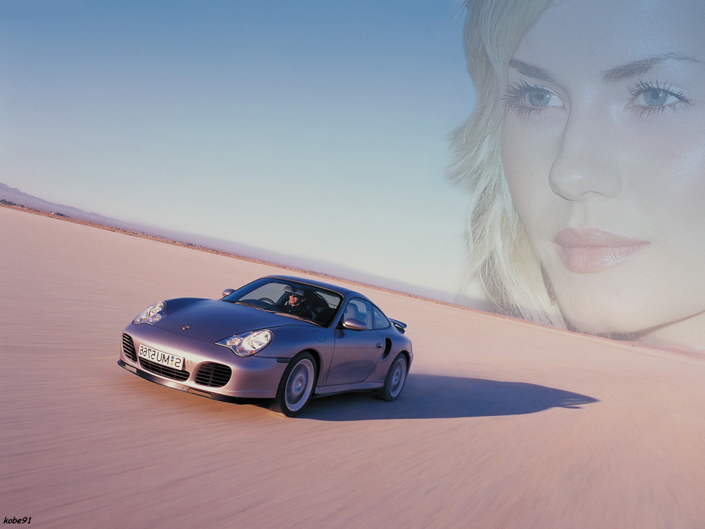 Fonds d'cran Clbrits Femme Elisha Cuthbert Elisha & Porsche