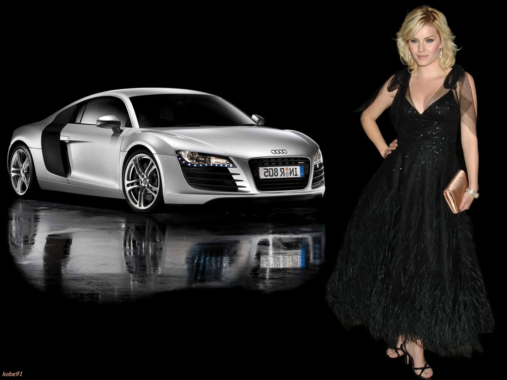 Fonds d'cran Clbrits Femme Elisha Cuthbert Elisha & Audi R8