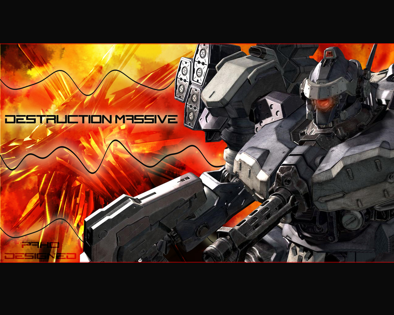 Wallpapers Digital Art Science-Fiction - Robots Destruction massive