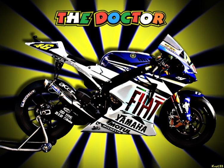 Wallpapers Motorbikes Rossi Wallpaper N166265