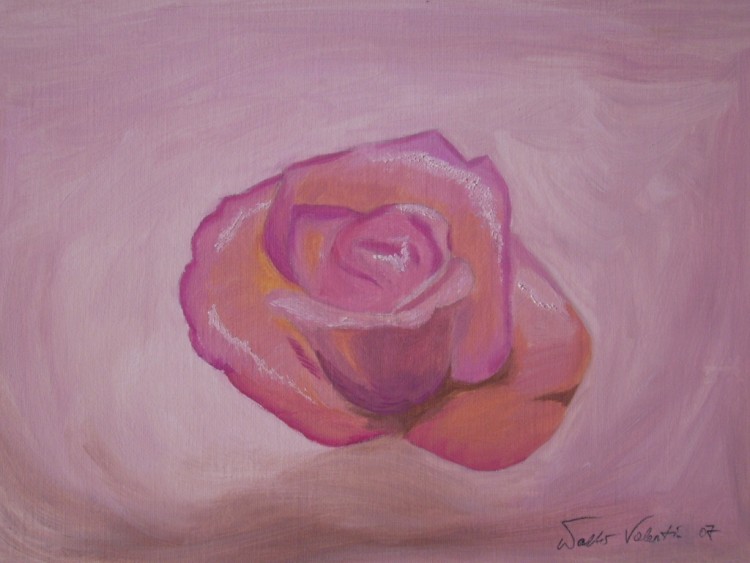 Fonds d'cran Art - Peinture Fleurs rose