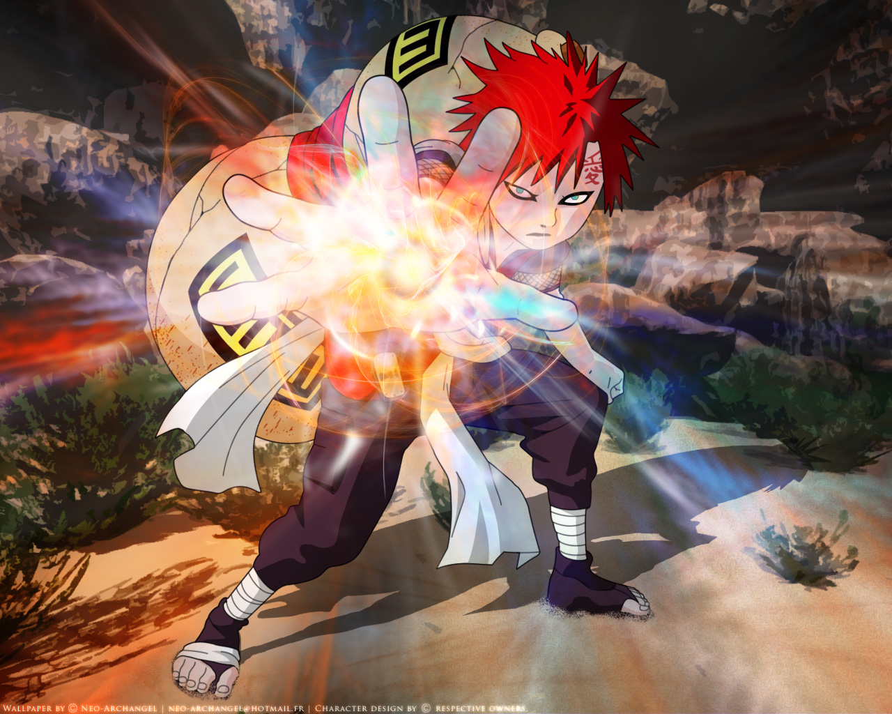 Wallpapers Manga Naruto La toute puissance de Gaara