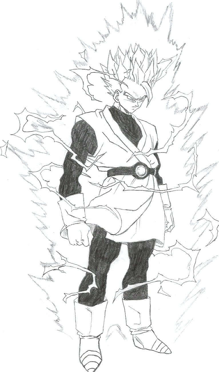 Fonds d'cran Art - Crayon Manga - Dragon Ball Z Sangohan ss2