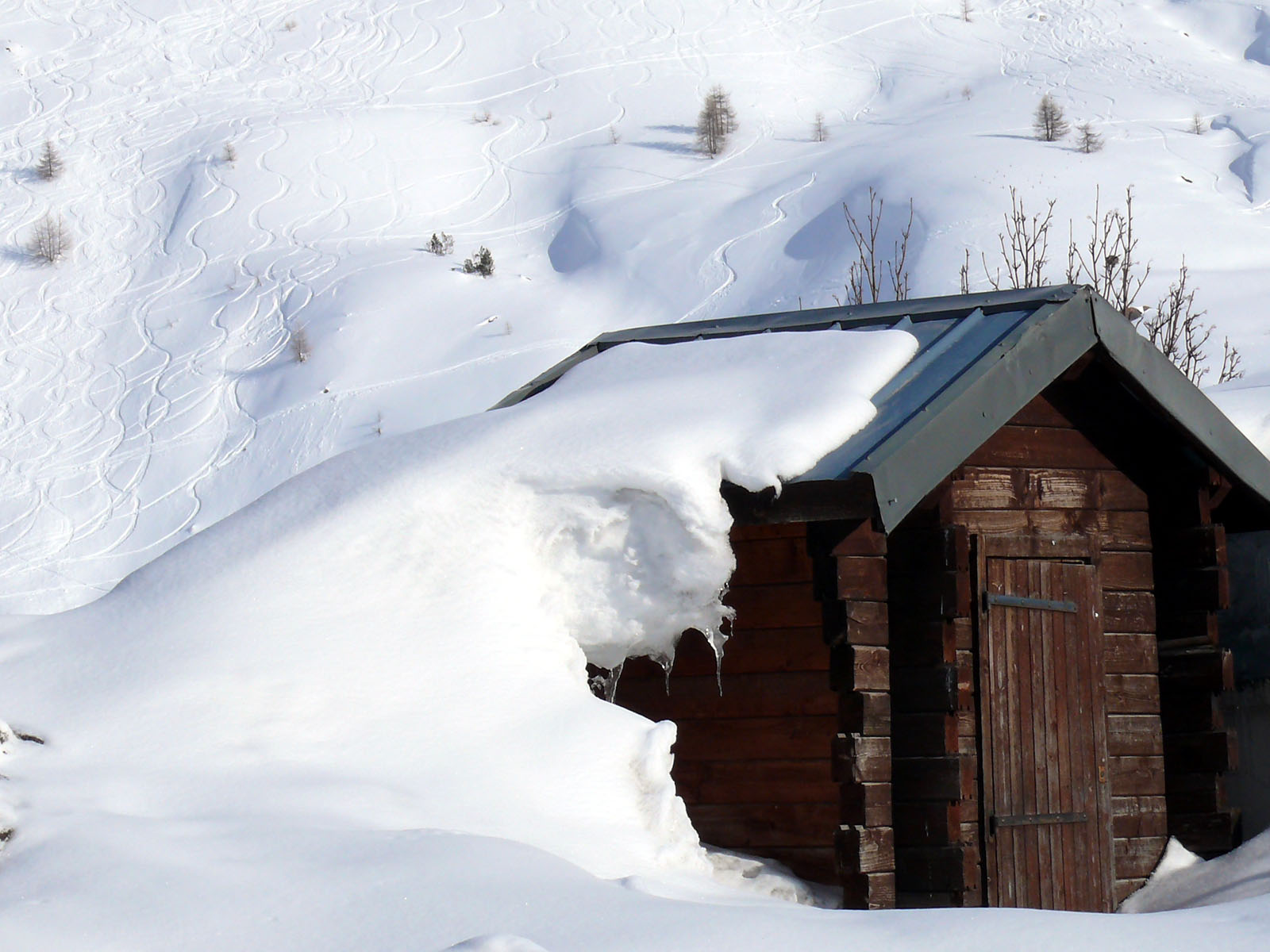 Wallpapers Nature Saisons - Winter Cabane de bois