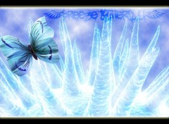 Wallpapers Digital Art butterfly of ice age