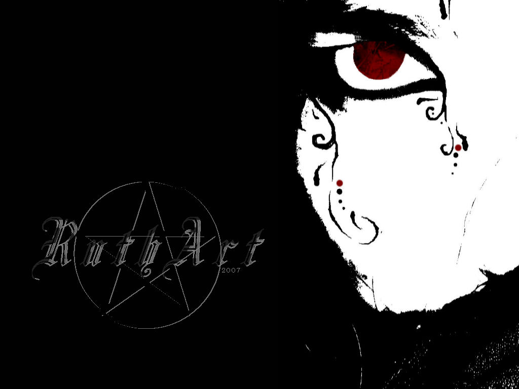 Wallpapers Digital Art Style Goth Red Eye