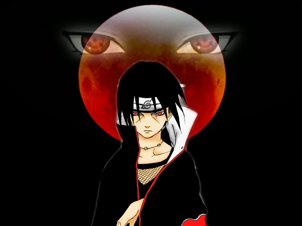 Wallpapers Manga Naruto Itachi et la lune