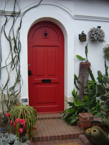 Fonds d'cran Constructions et architecture Portes - Fentres - Porches Red door