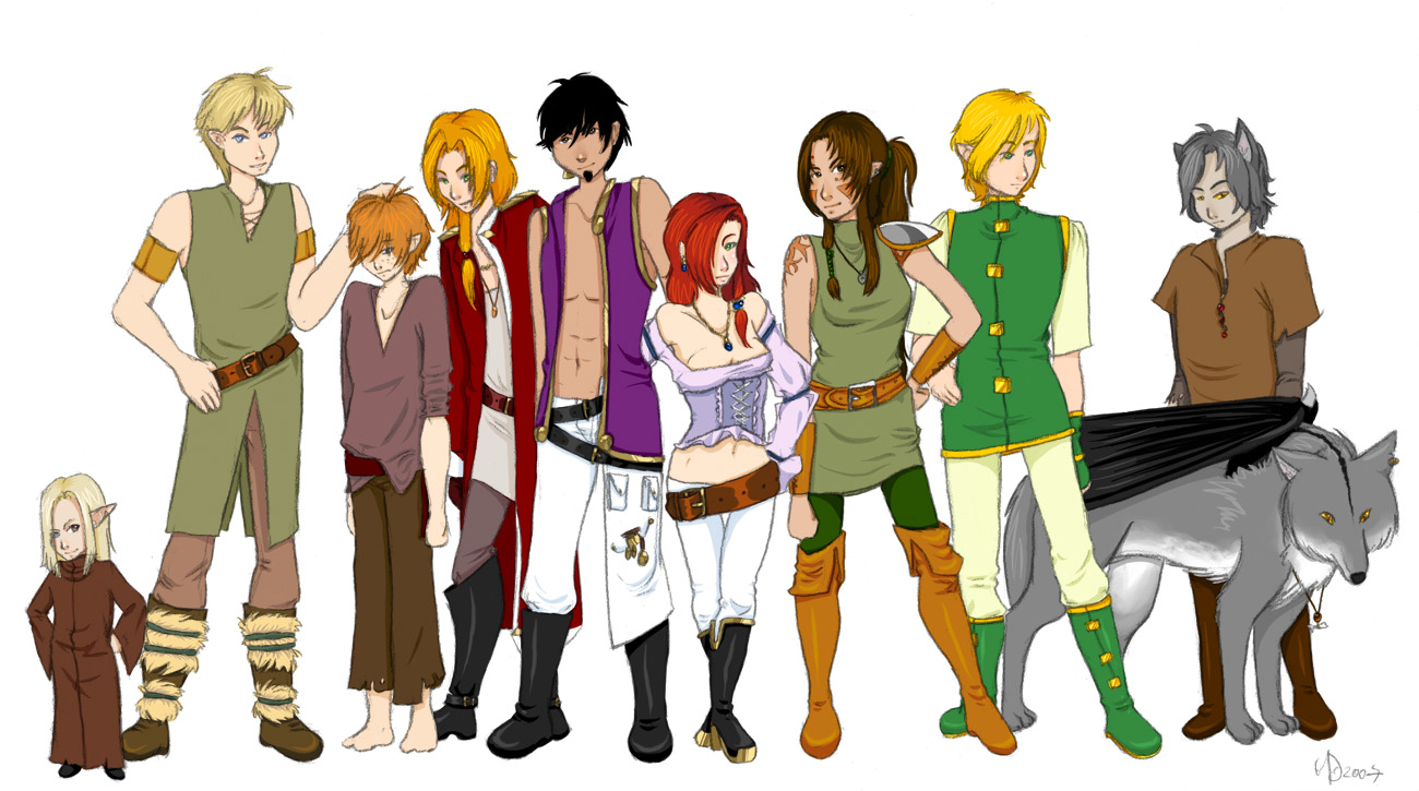 Wallpapers Digital Art Characters Equipe au grand complet