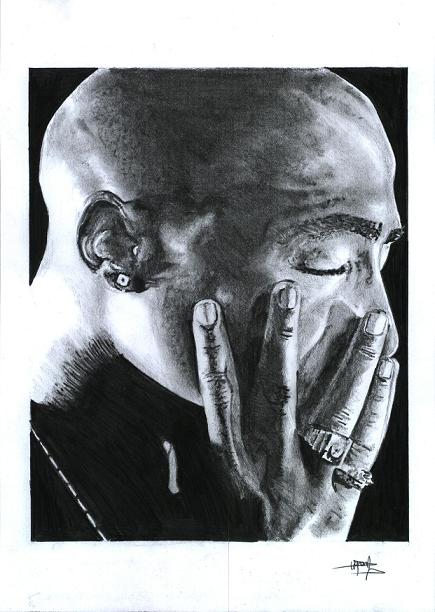 Fonds d'cran Art - Crayon Portraits 2Pac