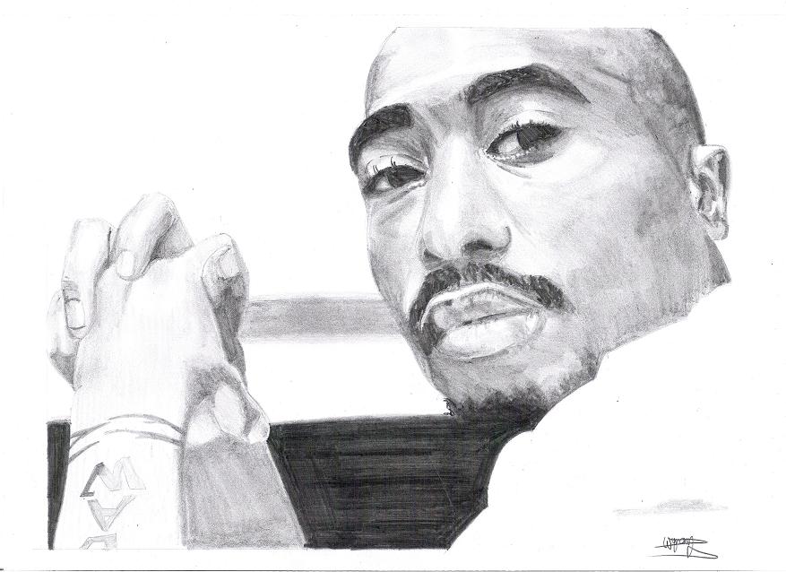 Fonds d'cran Art - Crayon Portraits 2Pac