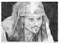 Fonds d'cran Art - Crayon Johnny Depp