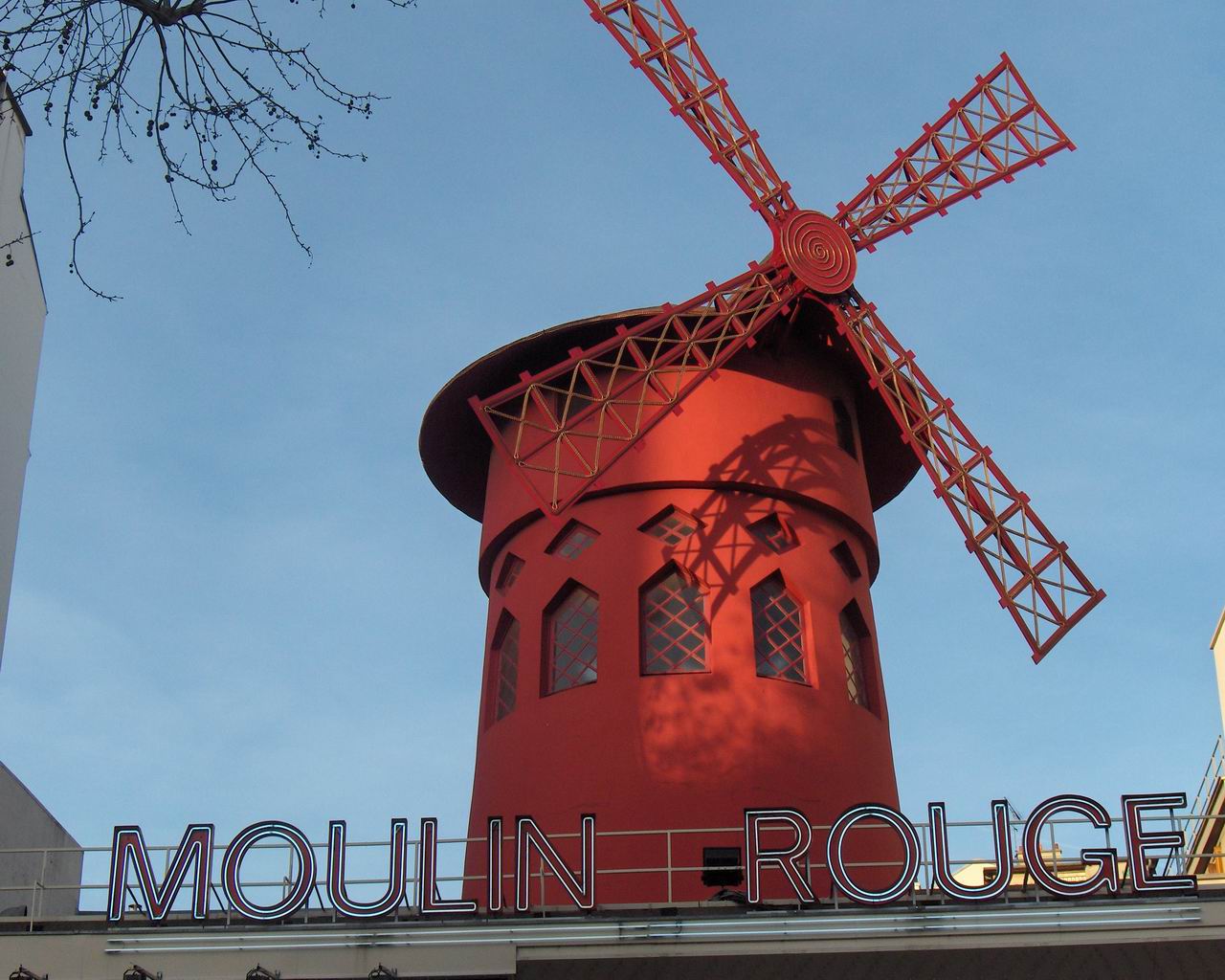 Wallpapers Constructions and architecture Windmills Le Moulin Rouge