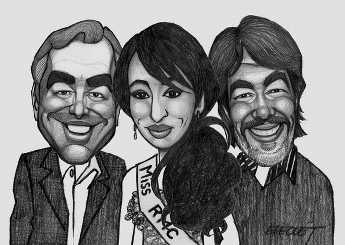 Wallpapers Art - Pencil Caricatures MISS FRANCE