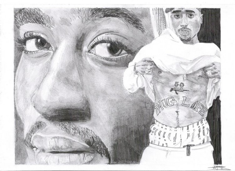 Fonds d'cran Art - Crayon Portraits 2 Pac