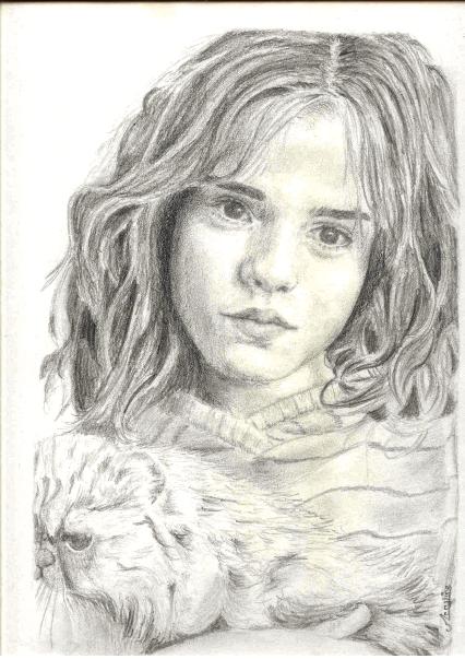 Fonds d'cran Art - Crayon Portraits Emma Watson