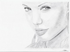 Wallpapers Art - Pencil Angelina Joly