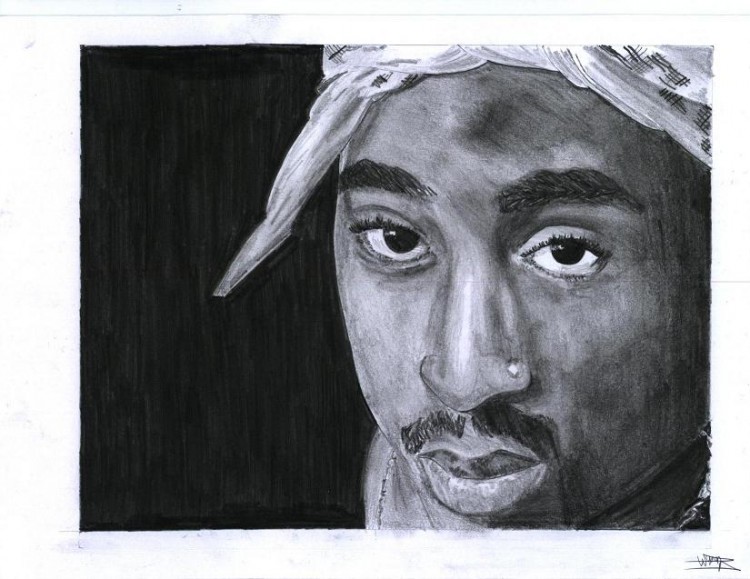 Wallpapers Art - Pencil Portraits 2 Pac