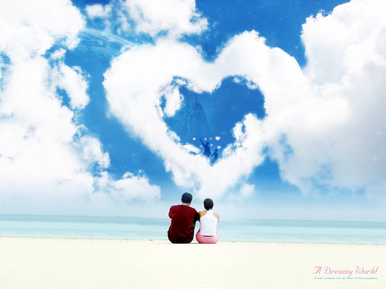 Wallpapers Digital Art Love - Friendship a dreamy world