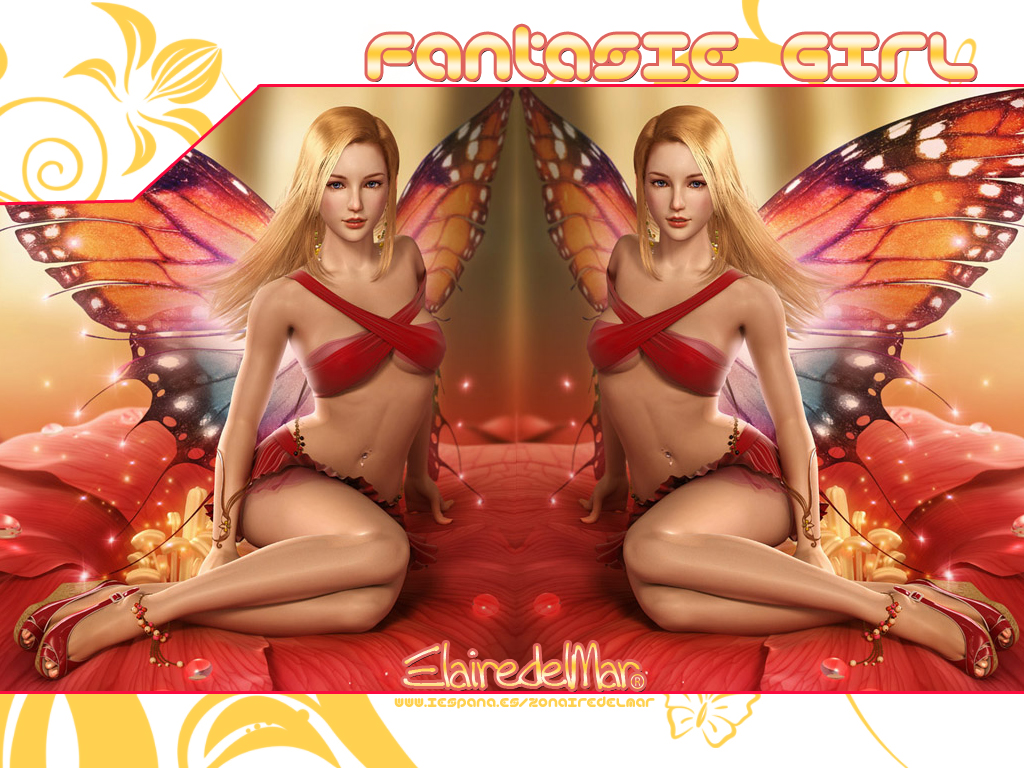 Fonds d'cran Fantasy et Science Fiction Fes - Lutins Fantasie Girl