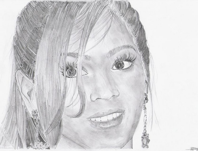 Fonds d'cran Art - Crayon Portraits Beyonce