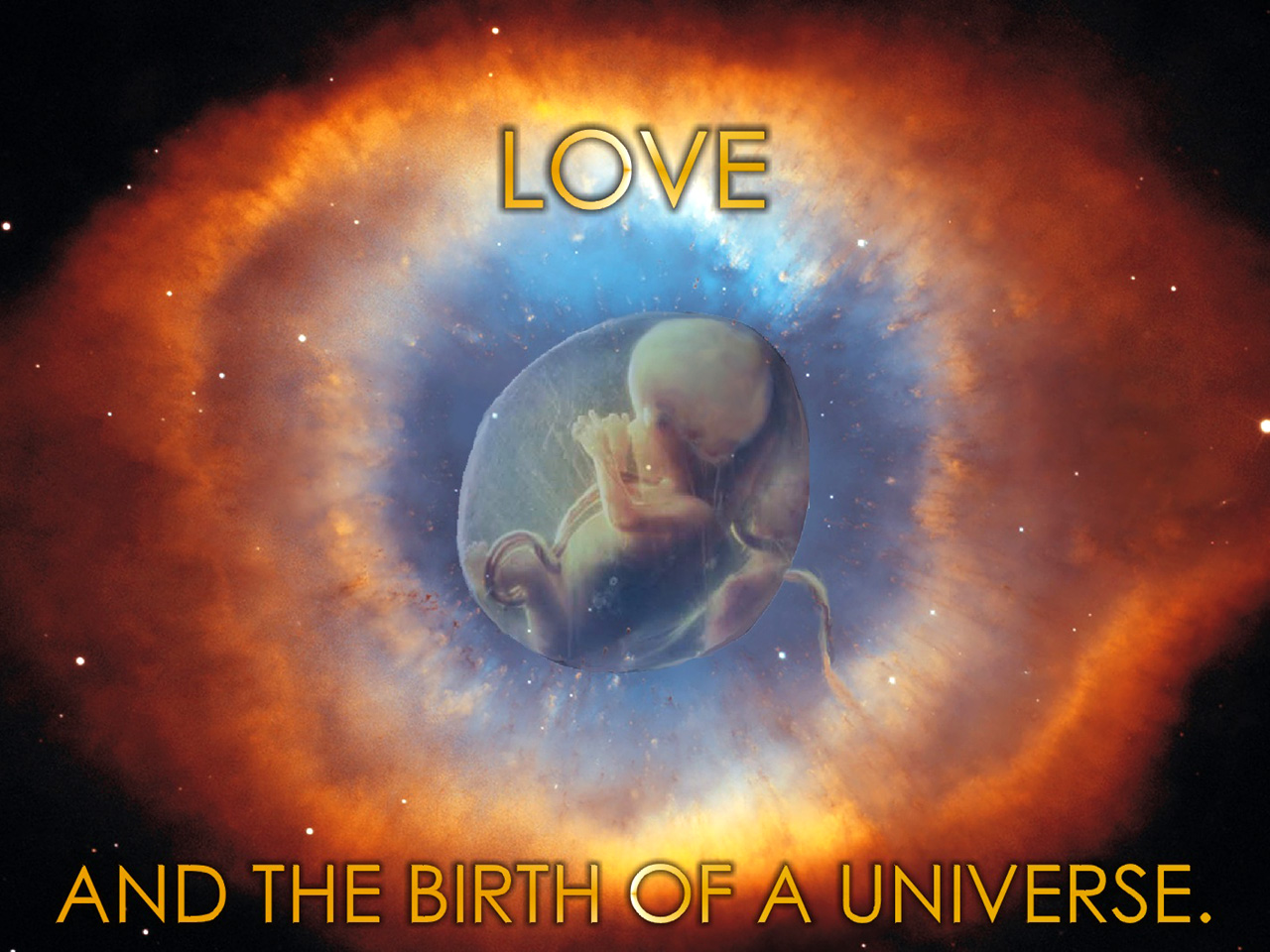 Fonds d'cran Espace Univers Love and the Birth of UNIVERSE