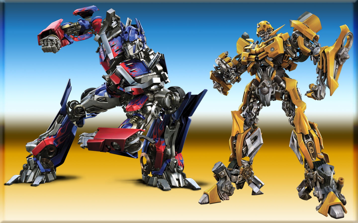 Wallpapers Movies Transformers Optimus & Bumblebee