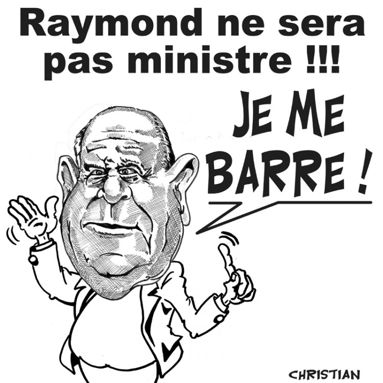 Fonds d'cran Art - Crayon Dessins anims - Humour RAYMOND BARRE ne va pas fort ...