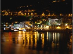 Fonds d'cran Voyages : Europe Vue nocturne de Thoule-sur-mer (Alpes-Maritimes)