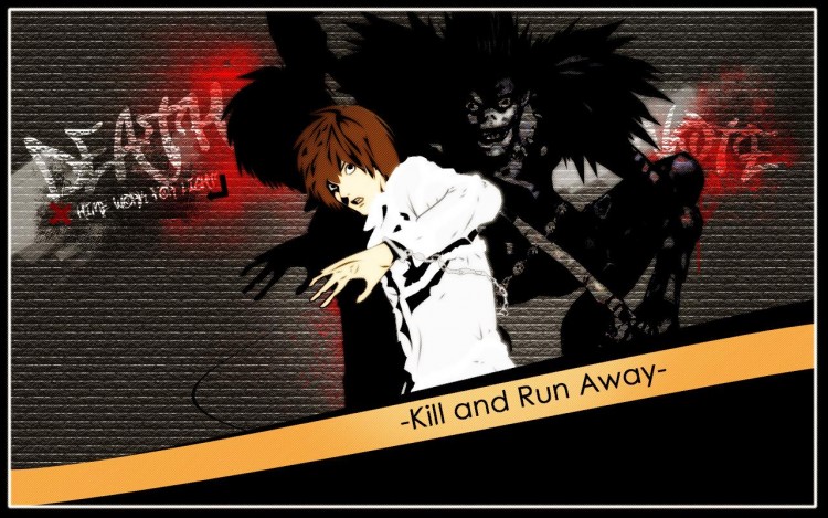 Fonds d'cran Manga Death Note kill and run away