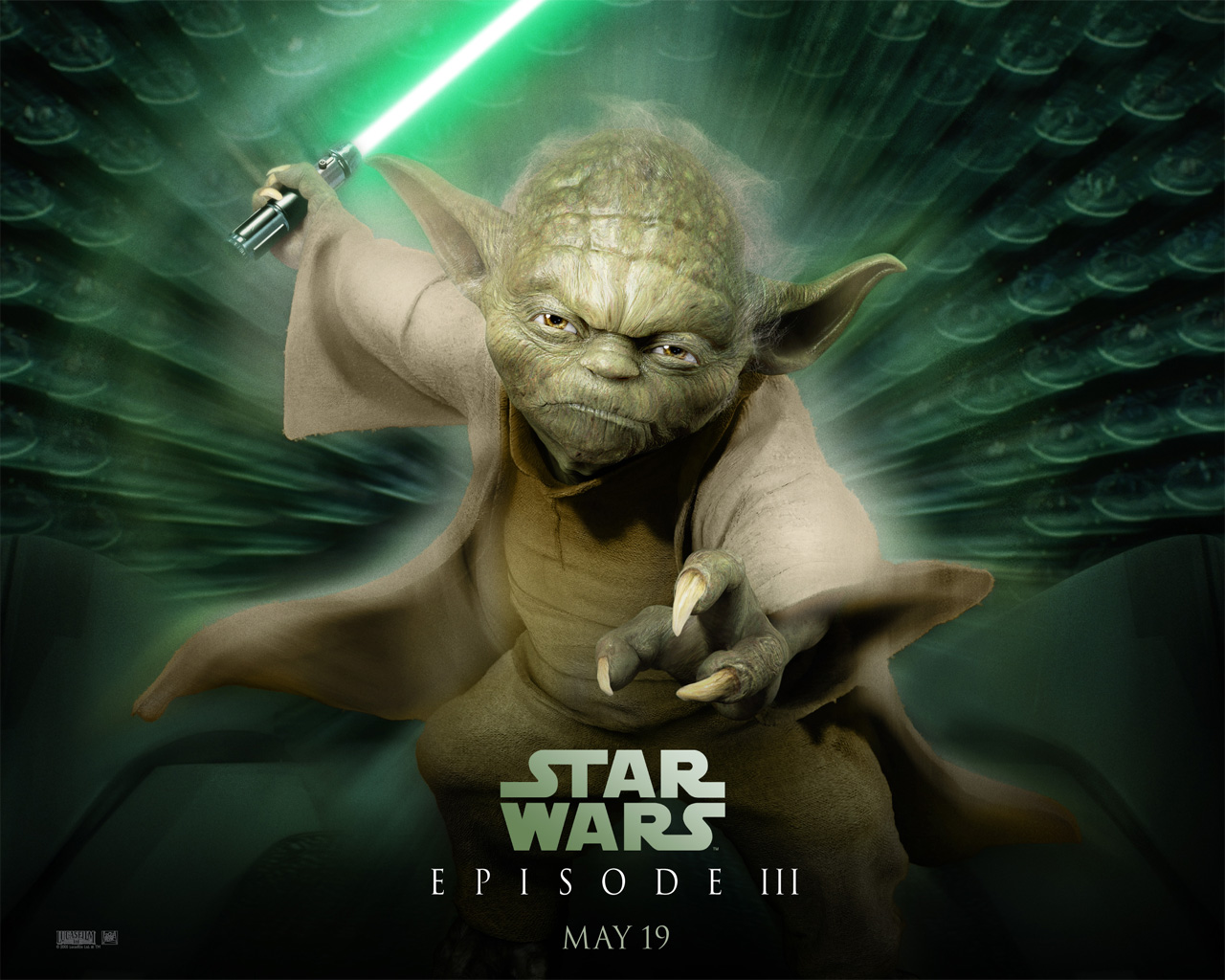 Fonds d'cran Cinma Star Wars III - La Revanche des Sith yoda