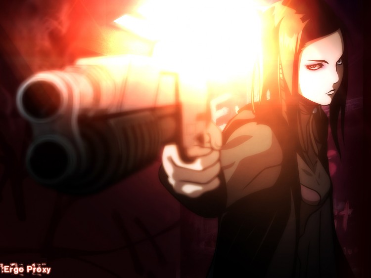 Wallpapers Cartoons Ergo Proxy Requiem for a gun.