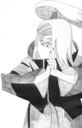 Fonds d'cran Art - Crayon Manga - Naruto deidara