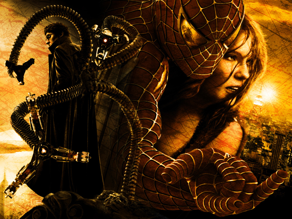 Wallpapers Movies Spider-Man 2 Doc Ock/Spidey/M-J