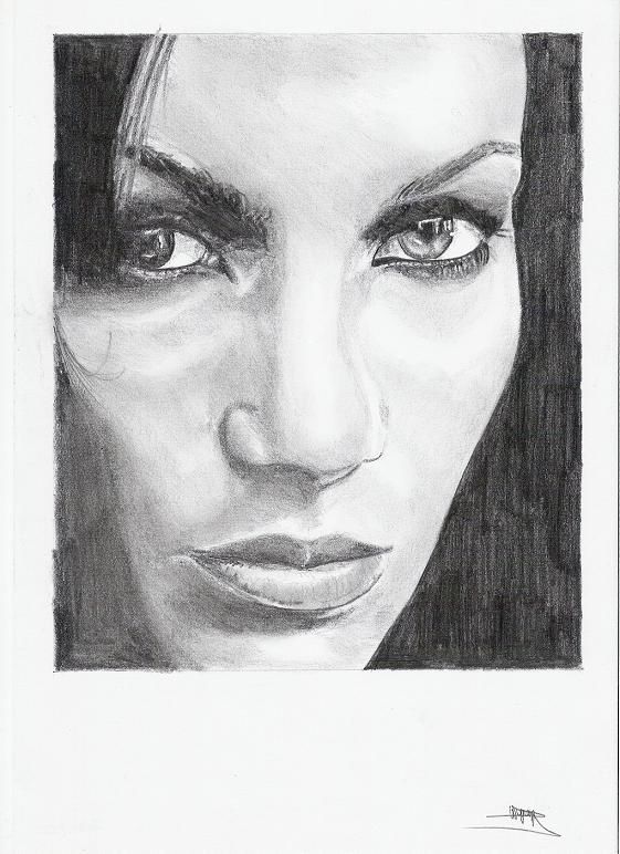 Fonds d'cran Art - Crayon Portraits JLo