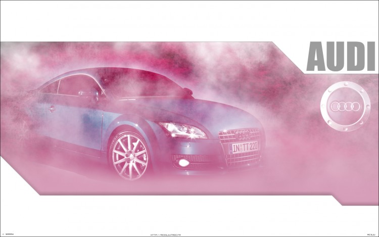 Fonds d'cran Voitures Audi AUDI pink